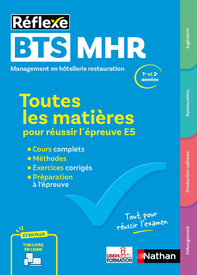 BTS MHR - Toutes les matières pour réussir l'épreuve E5 - Réflexe - N° 19 - Pierre Villemain - NATHAN