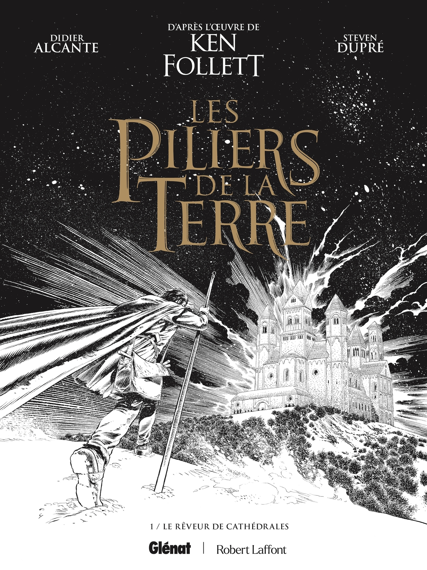 Les Piliers de la Terre - Tome 01 - Édition spéciale N&B - Didier Alcante, Ken Follett - GLENAT