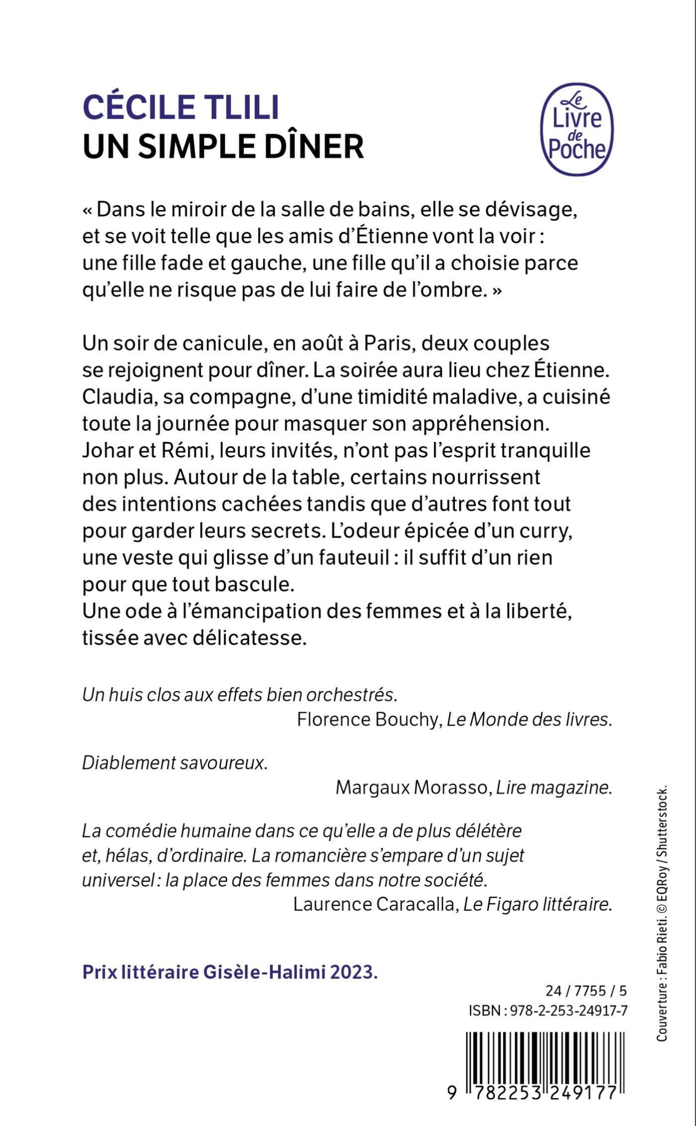 Un simple dîner - Cécile Tlili - LGF