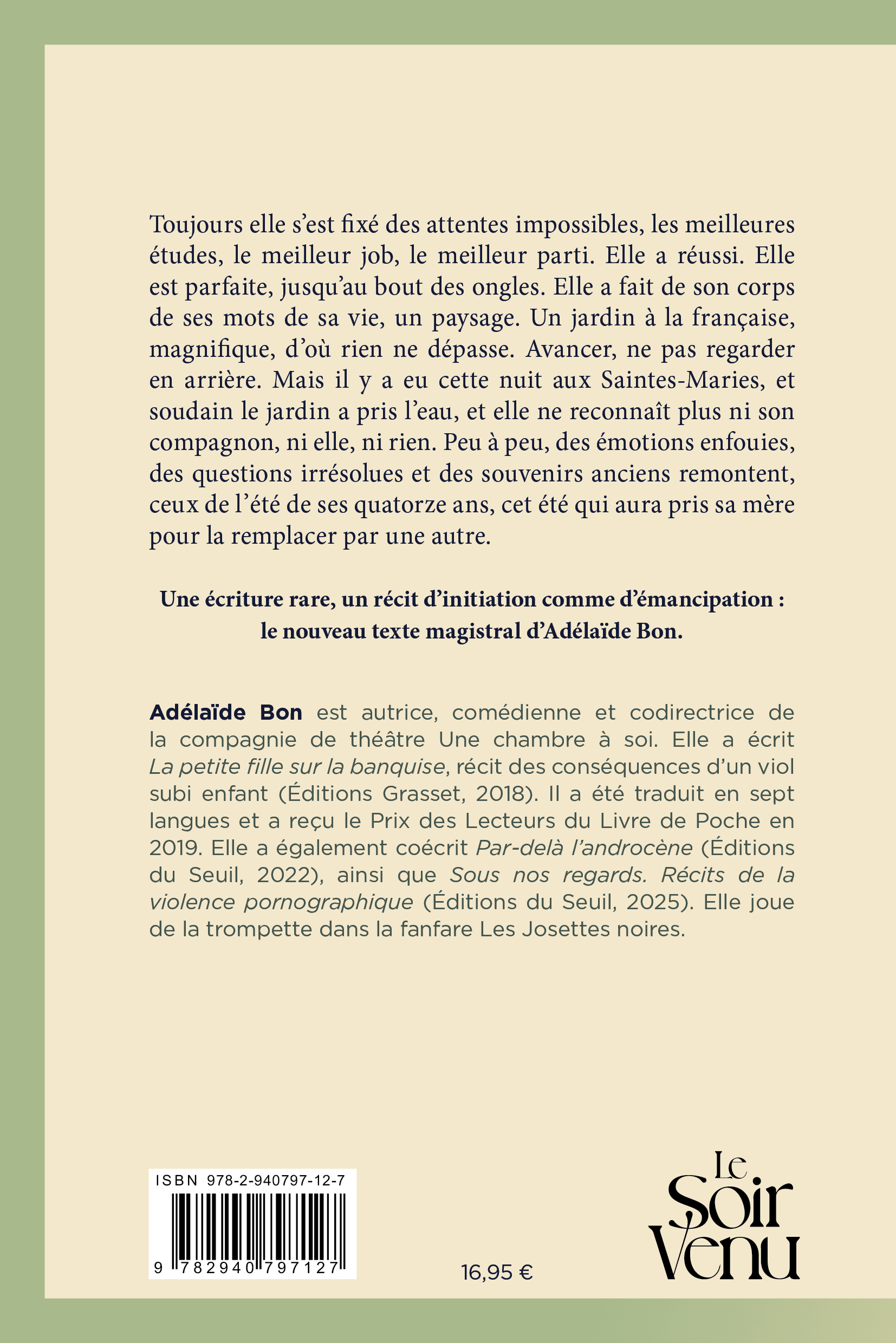Puisque l'eau monte - Adélaïde Bon - LE SOIR VENU
