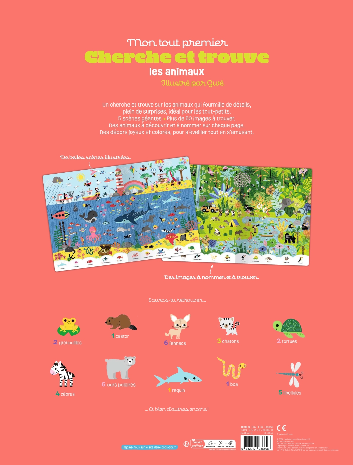 Mon tout premier cherche et trouve géant des animaux - GWE - DEUX COQS D OR