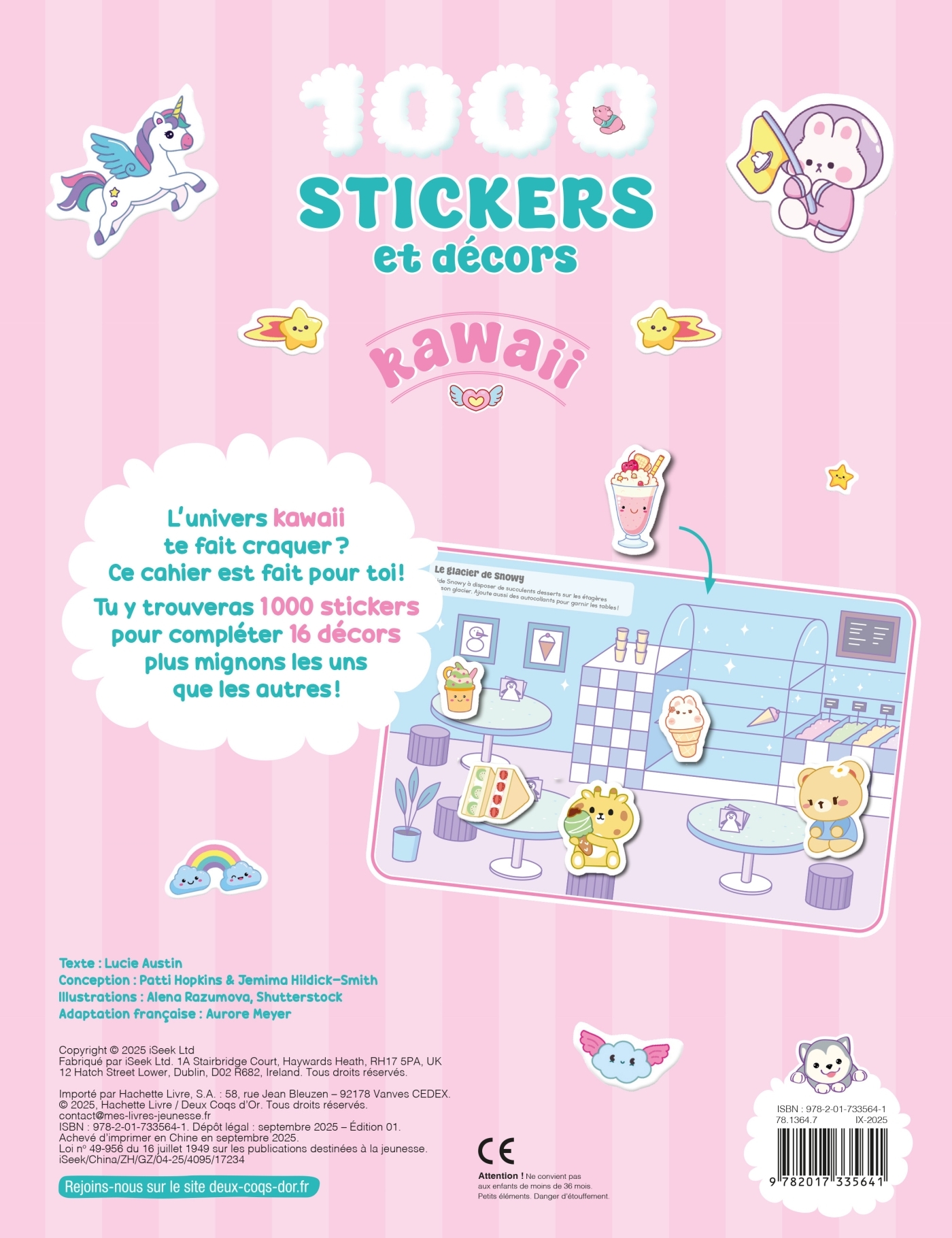 1 000 stickers et décors kawaii - Lucie Austin - DEUX COQS D OR
