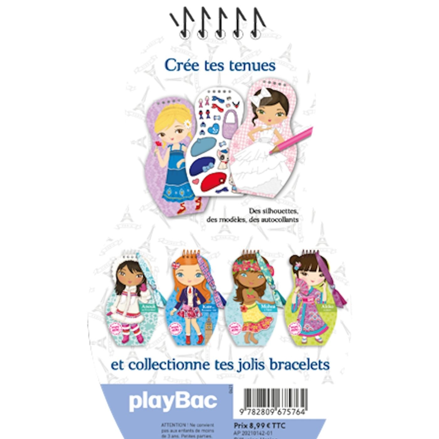 Minimiki - Carnet créatif - Emma en France nouvelle édition - CAMEL JULIE - PLAY BAC