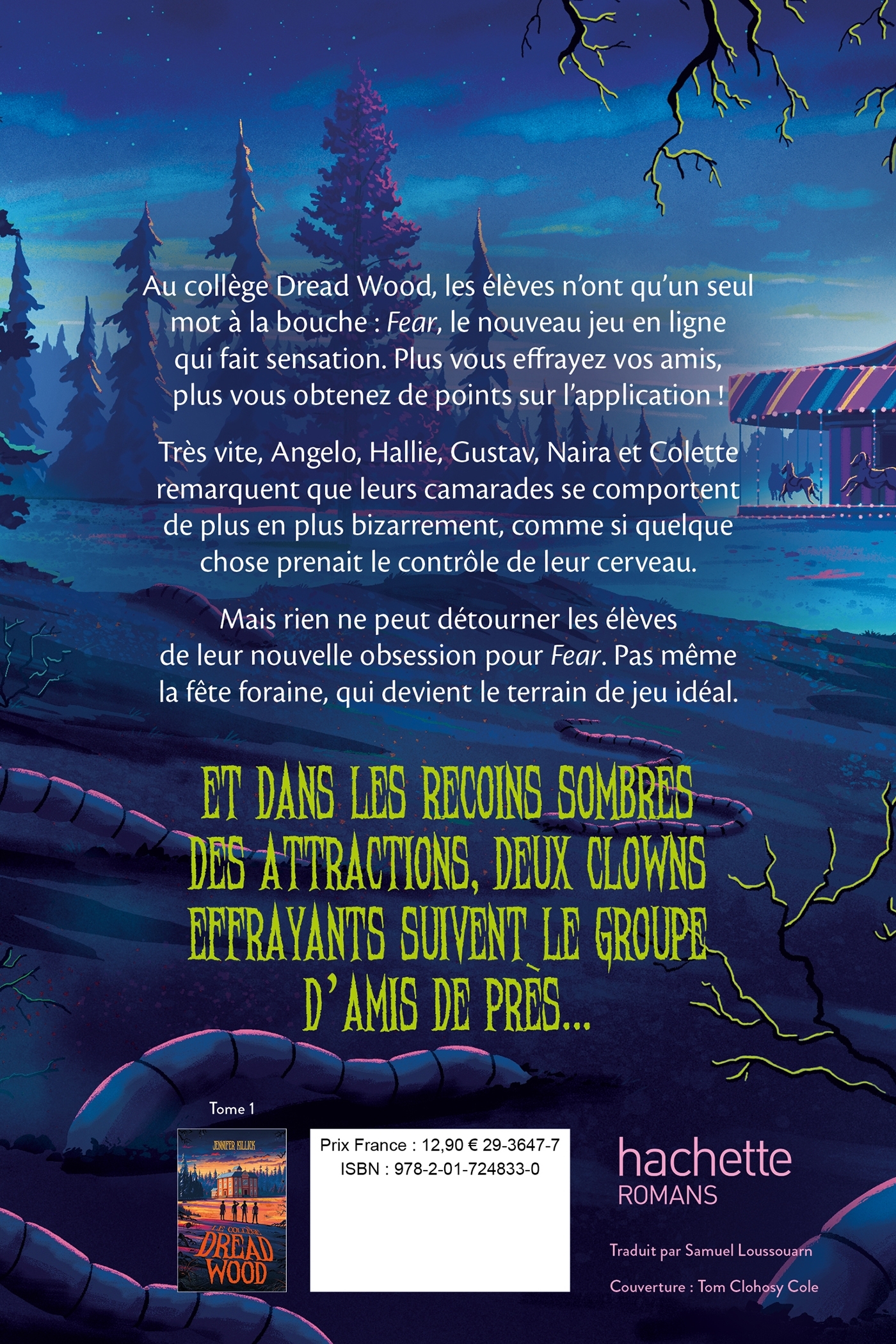 Le collège Dread Wood - tome 2 - Jennifer Killick - HACHETTE ROMANS