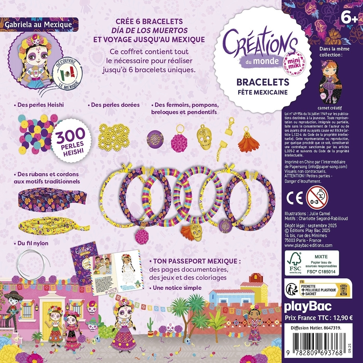 Minimiki - Bracelets fête Mexicaine - Créations du monde - Julie CAMEL - PLAY BAC