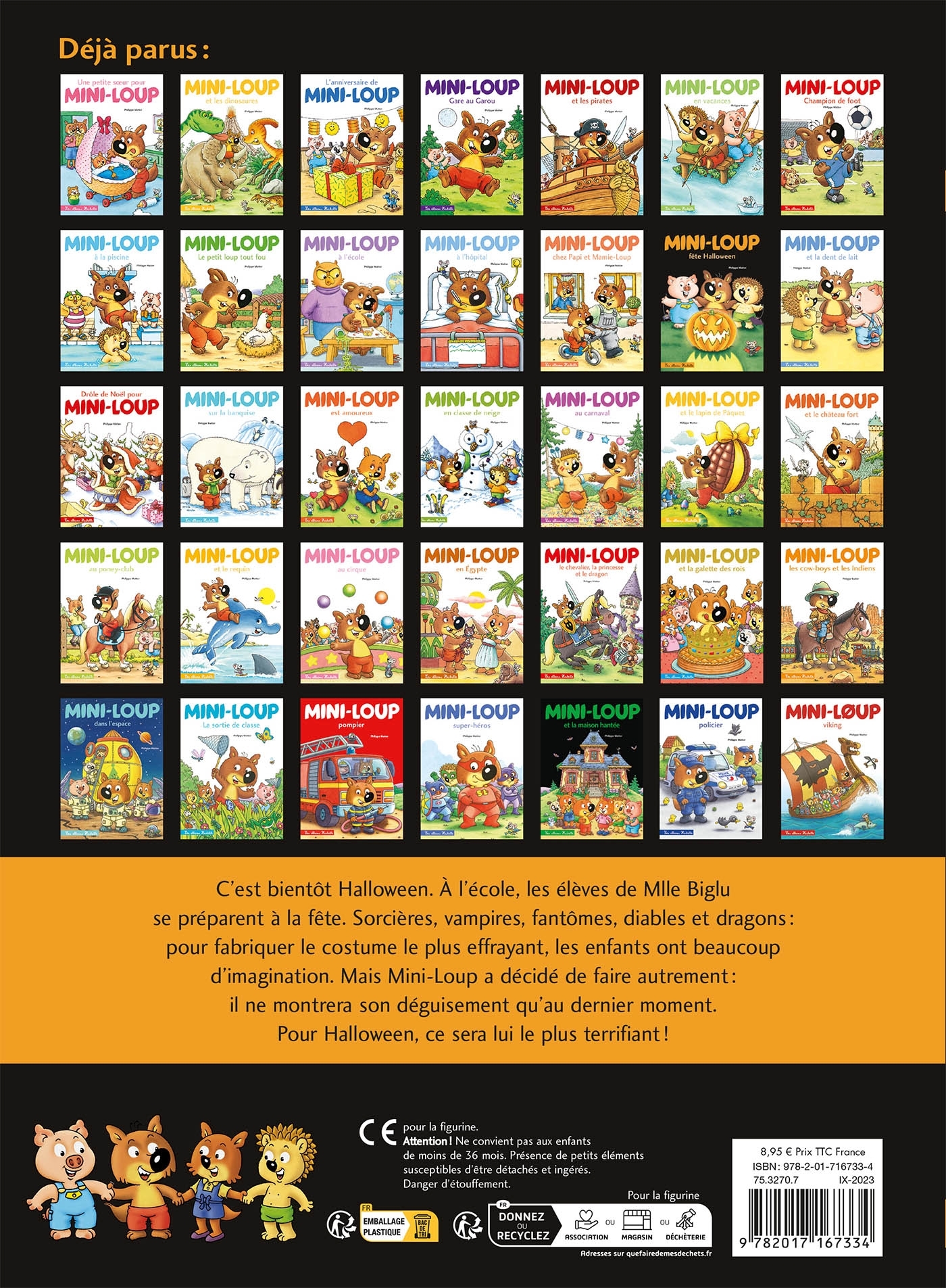 Mini-Loup fête halloween avec figurine - MATTER PHILIPPE - HACHETTE ENFANT