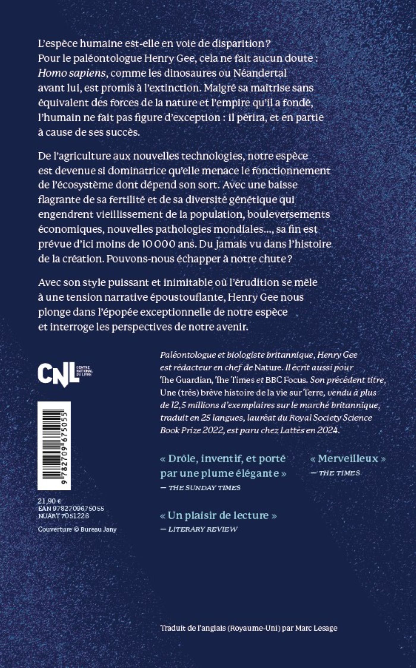 Grandeur et décadence de l'empire humain - Henry Gee - LATTES