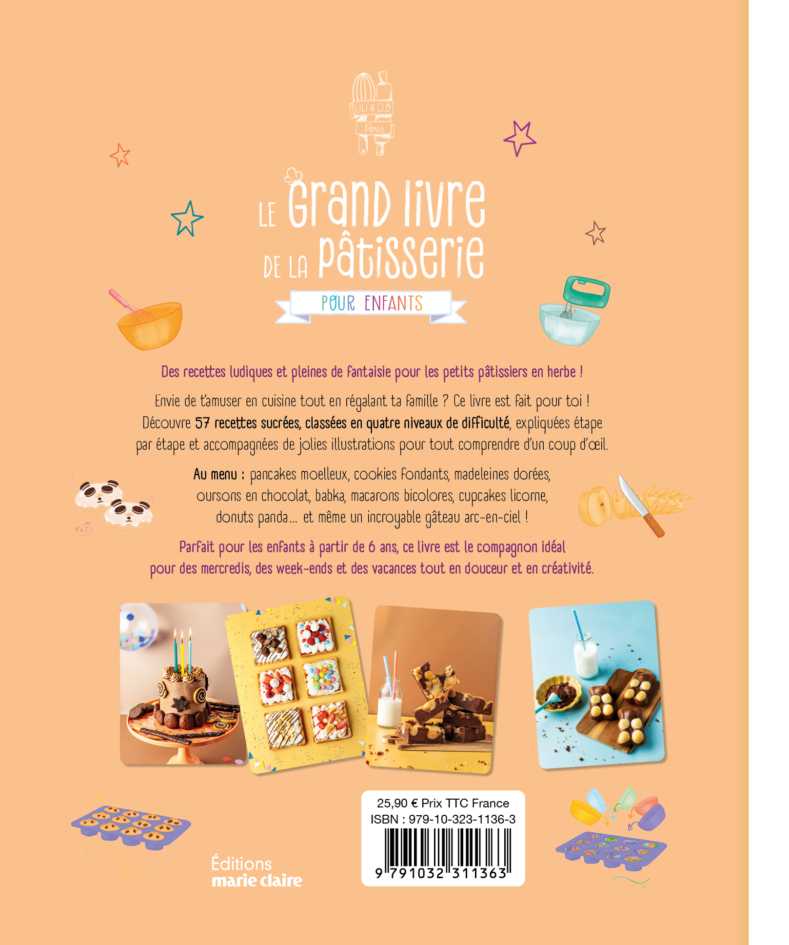 Le grand livre de la pâtisserie pour enfants -  Lili & Clo,  lili_and_clo - MARIE-CLAIRE