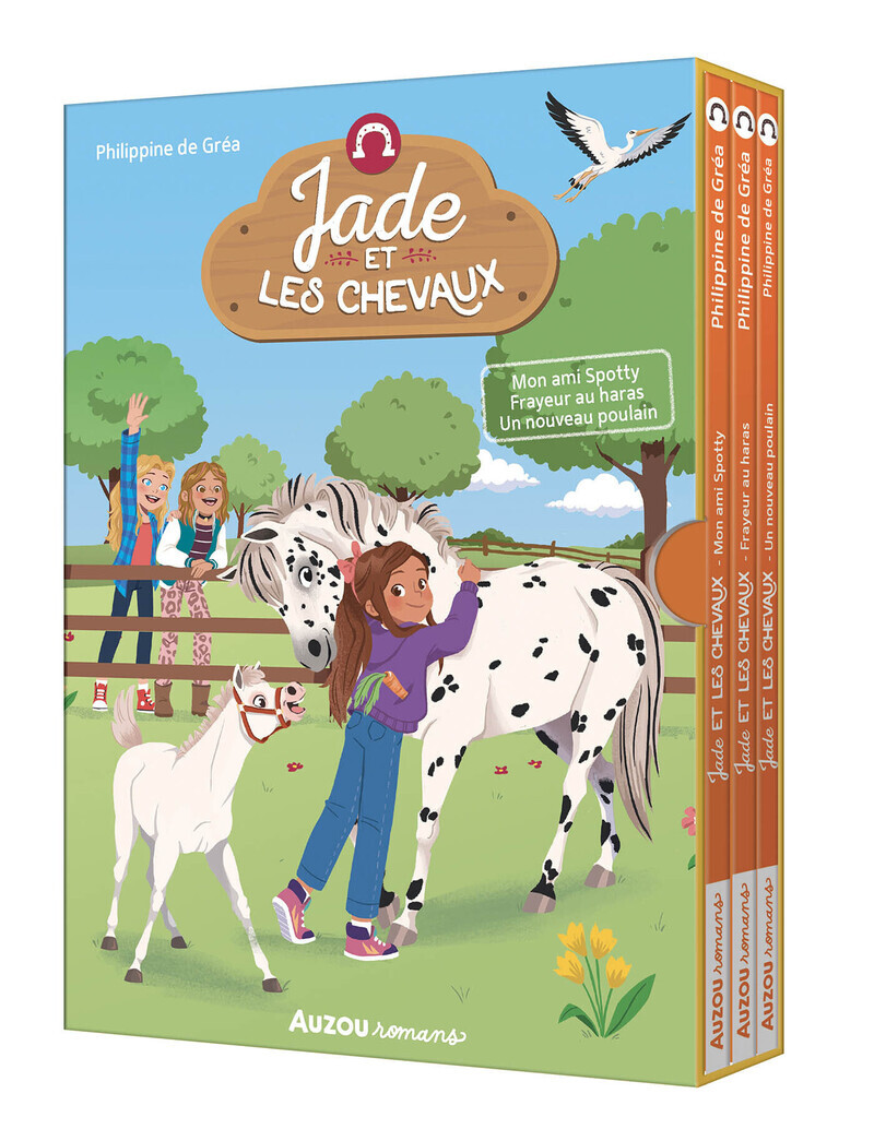 Coffret bibliothèque 1 - jade et les chevaux - tomes 1 à 3 -  - AUZOU