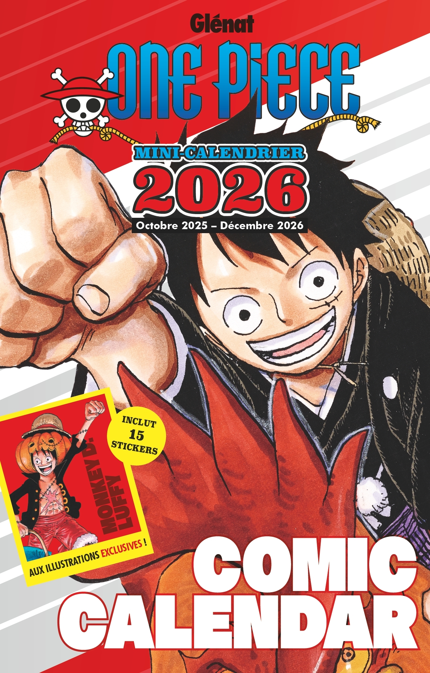 One Piece - Mini-calendrier 2026 - Eiichiro Oda - GLENAT
