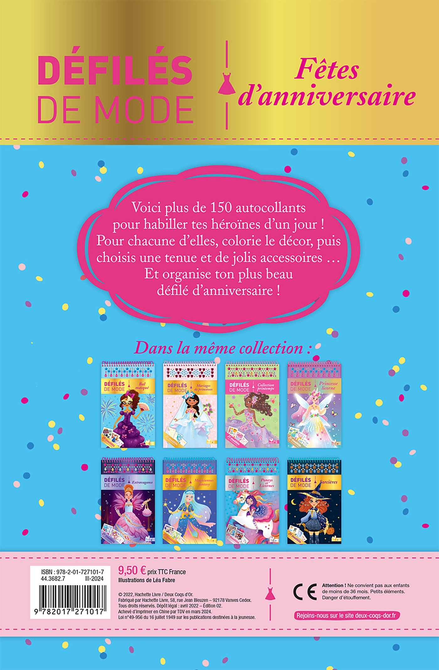 Fêtes d'anniversaire - bloc à spirale - FABRE LEA - DEUX COQS D OR