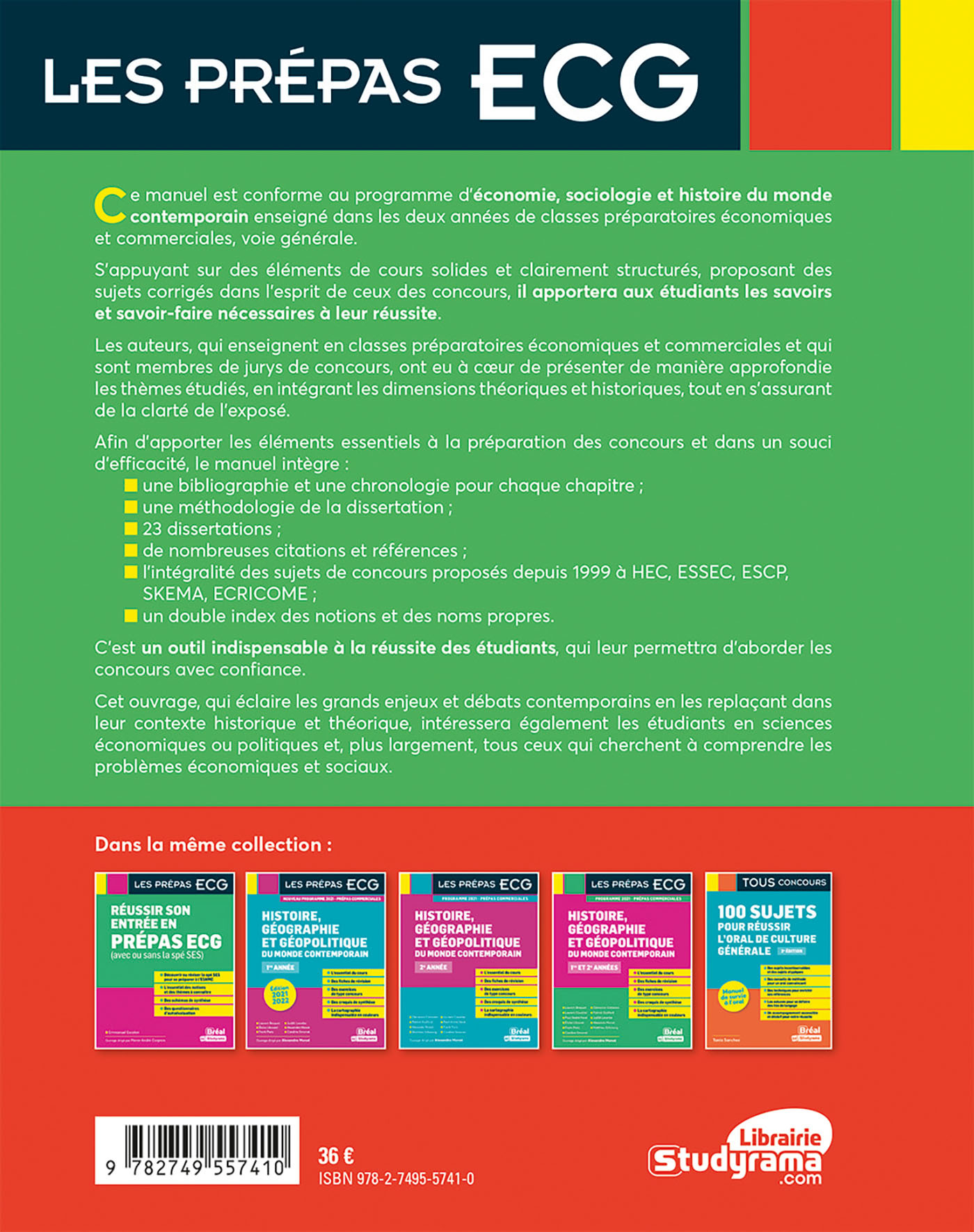 ÉCONOMIE, SOCIOLOGIE ET HISTOIRE DU MONDE CONTEMPORAIN 2025-2026 LES PREPAS ECG - Pierre-Andre Corpron - BREAL