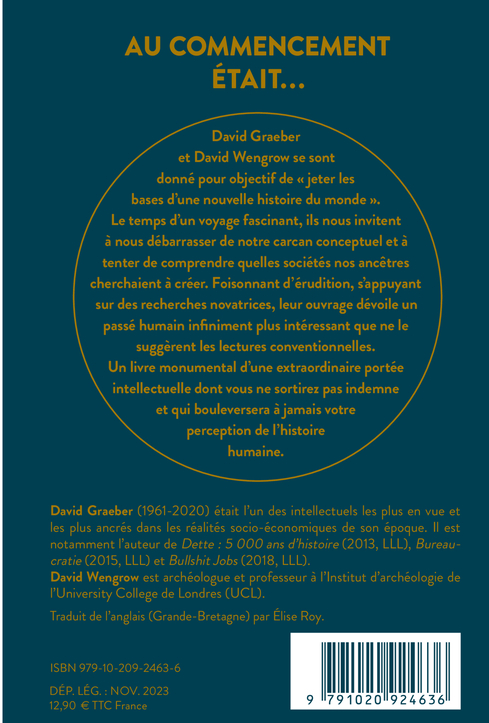 AU COMMENCEMENT ÉTAIT... - David Wengrow, David Graeber - LIENS LIBERENT