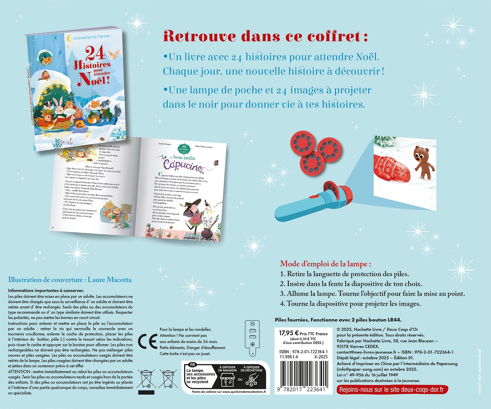 24 histoires pour attendre Noel - coffret lampe -  - DEUX COQS D OR