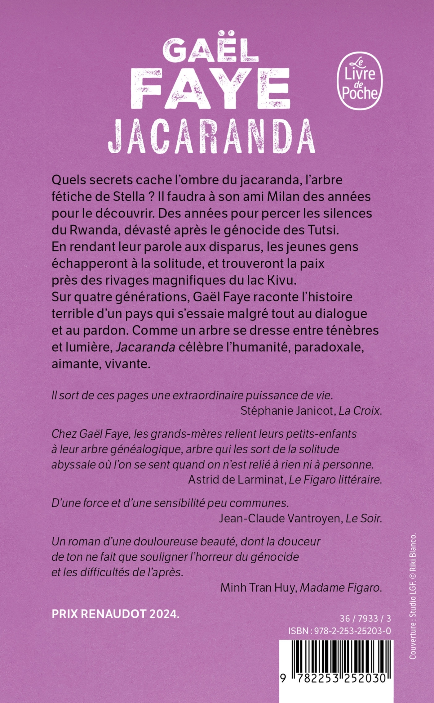 Jacaranda - Gaël Faye - LGF