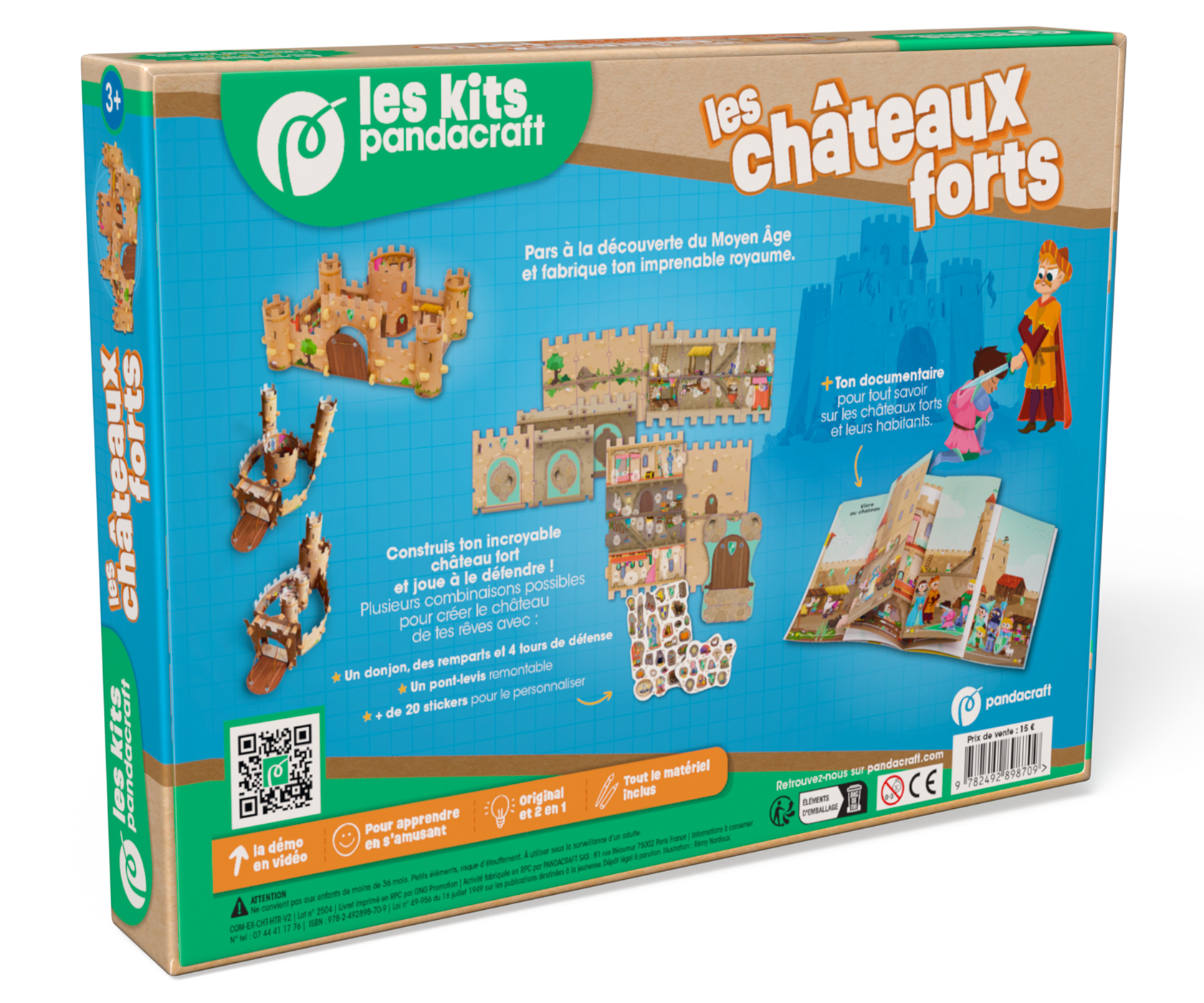 Les châteaux forts - Kit Pandacraft dès 3 ans -  - PANDACRAFT