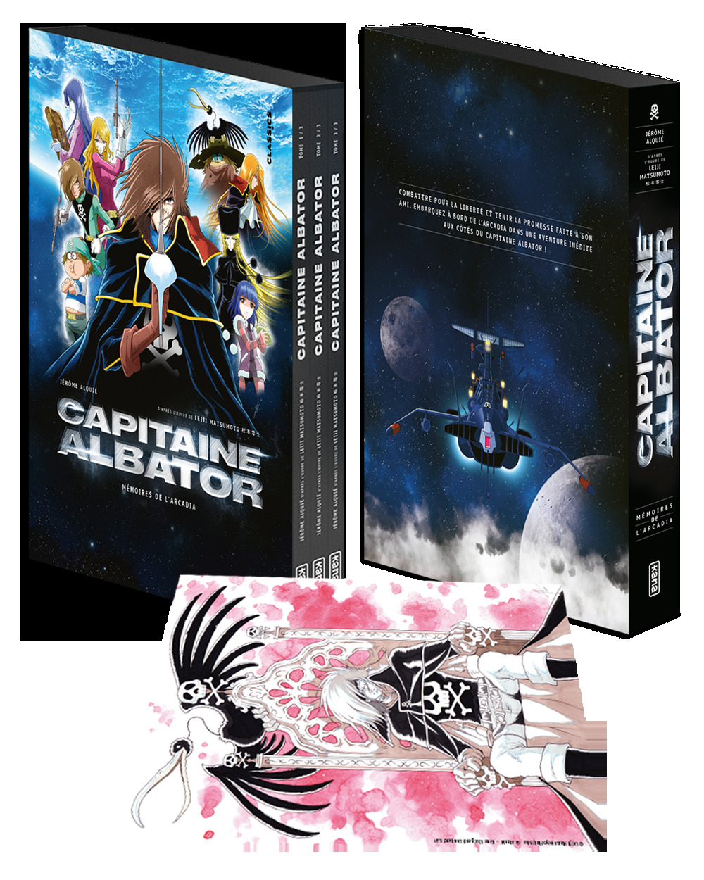 Coffret Capitaine Albator - Mémoires de l'Arcadia nouvelle édition intégrale + ex libris -  - KANA
