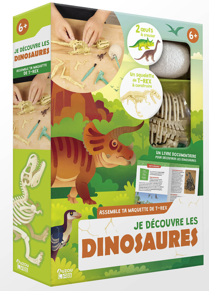Auzou lab' - je découvre les dinosaures - Emmanuelle Ousset - AUZOU