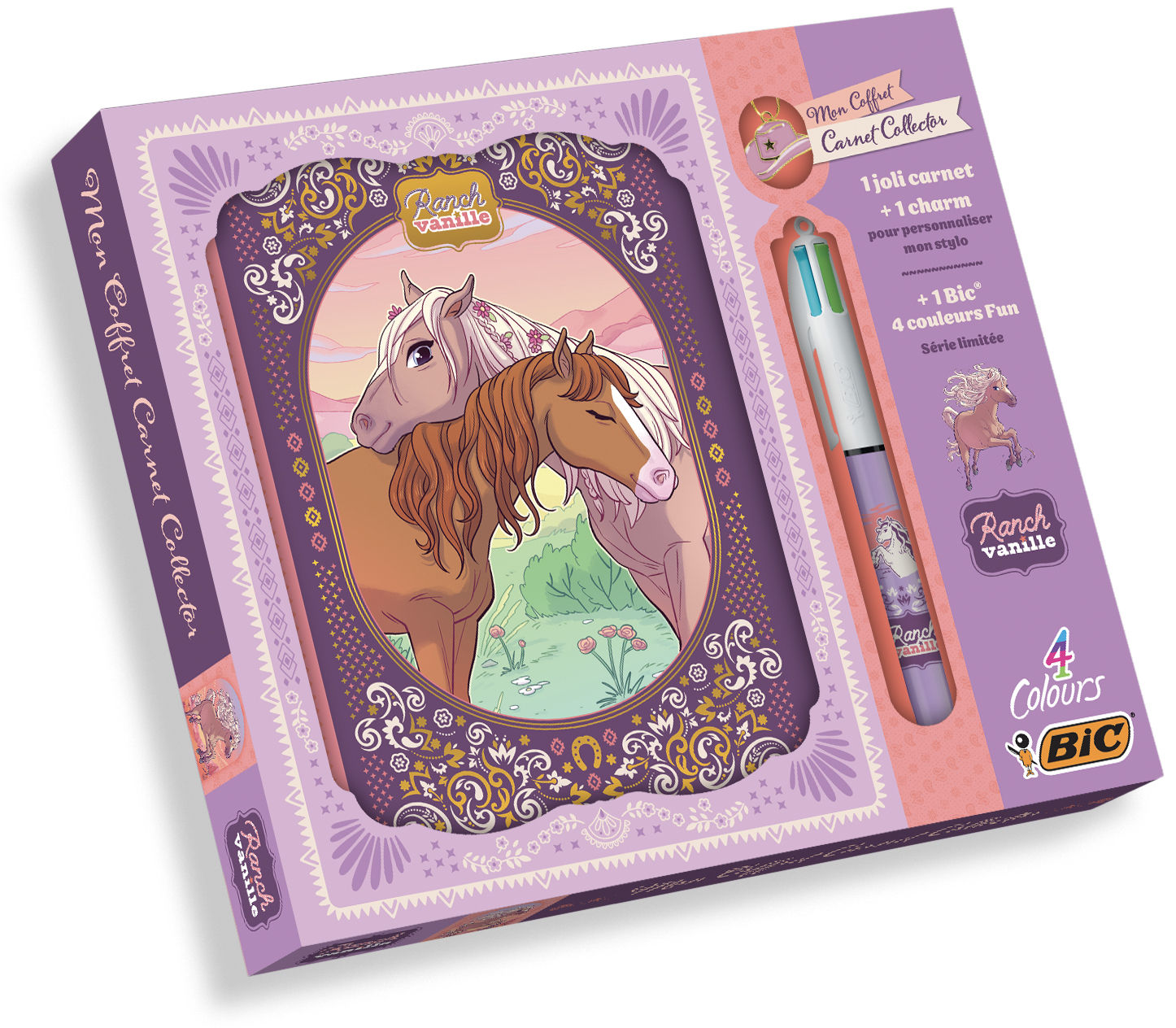 Coffret carnet collector (avec Bic) - Ranch Vanille -  - FLEURUS