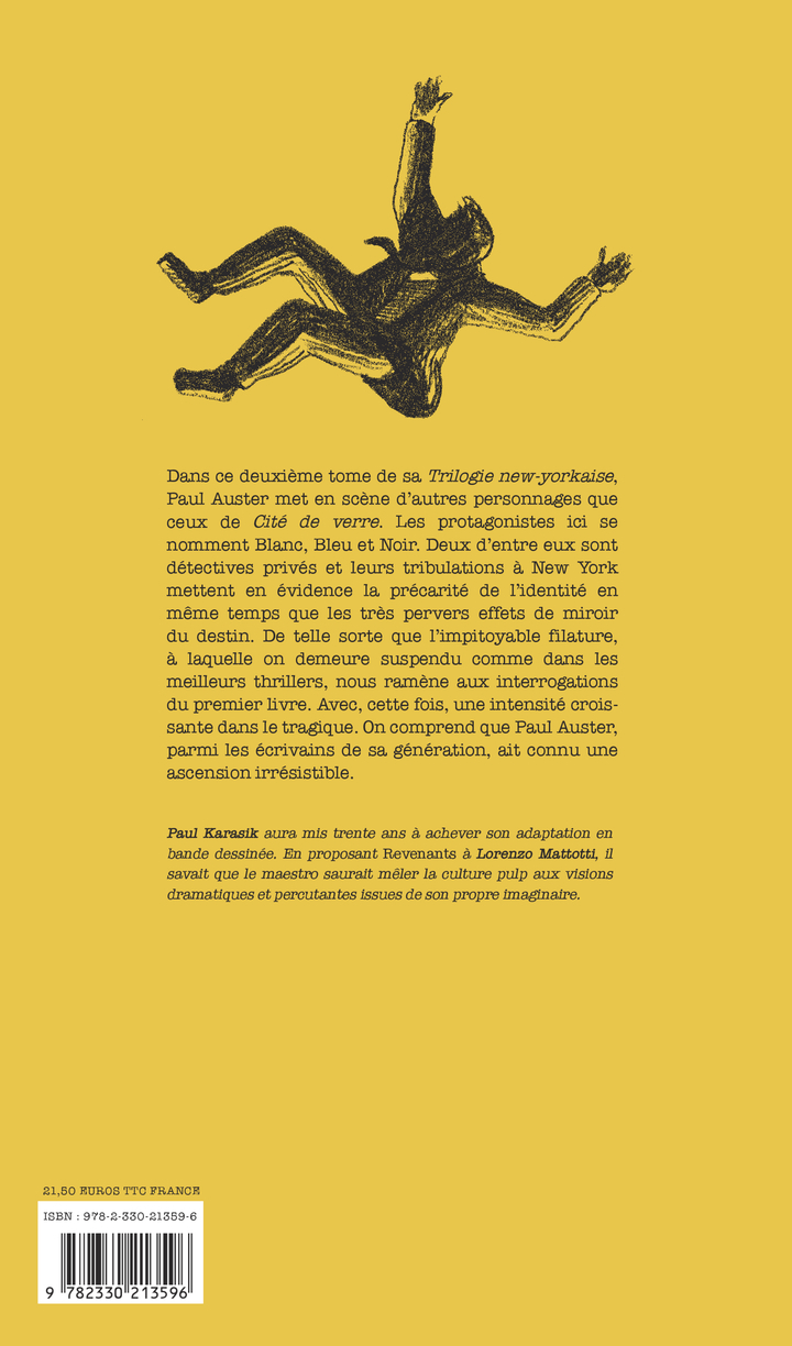 Revenants - Lorenzo Mattotti, Paul Auster - ACTES SUD