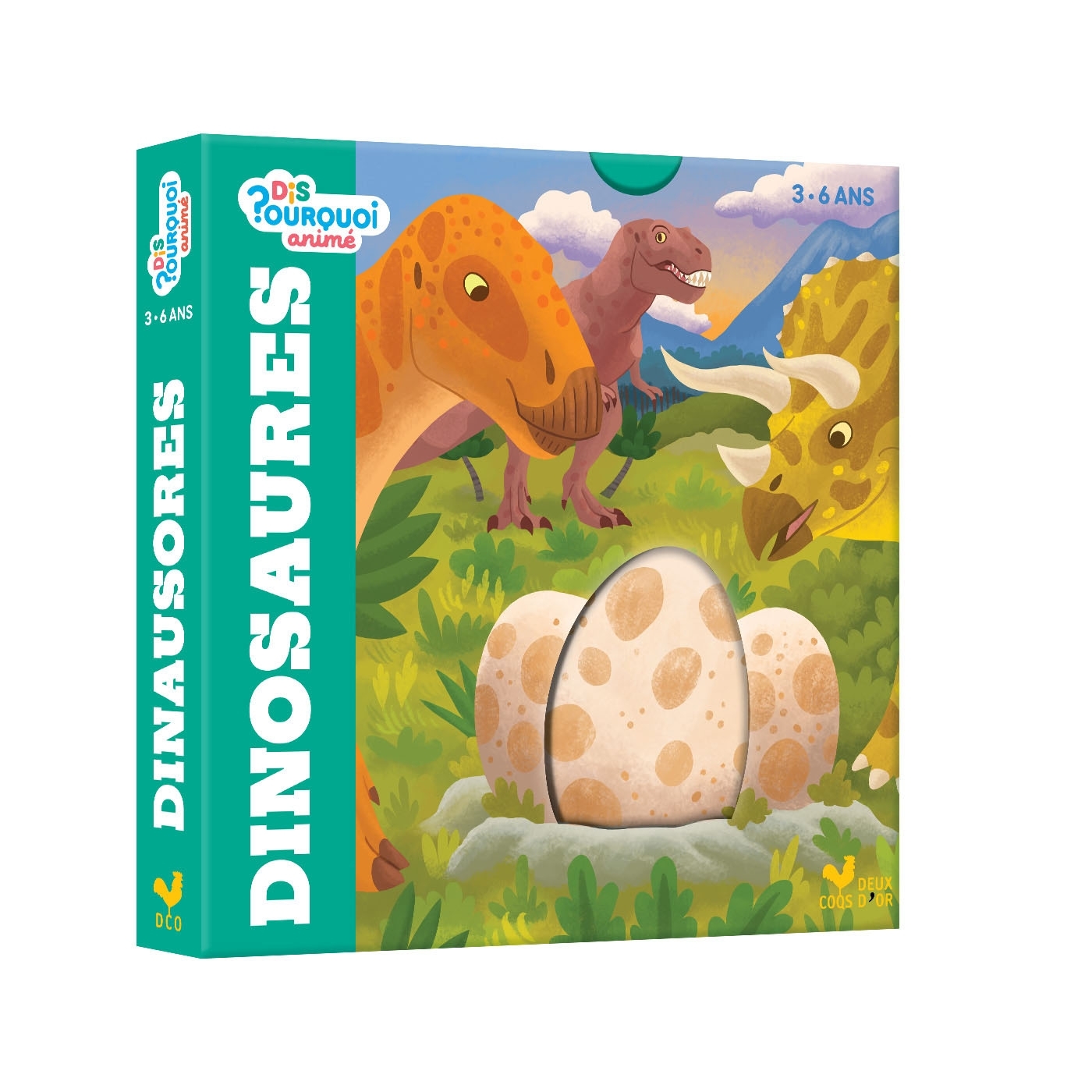 Dis pourquoi animé - les dinosaures - Mathilde Paris - DEUX COQS D OR