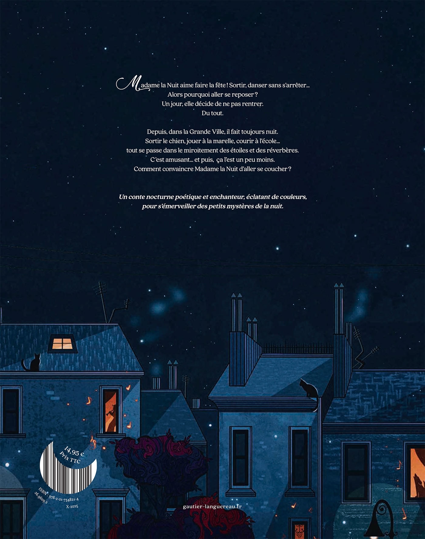 Madame la Nuit - Fabrice Colin - GAUTIER LANGU.