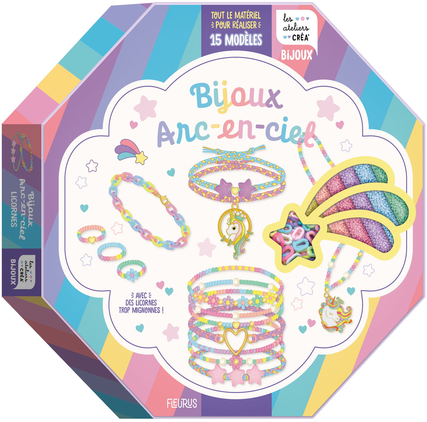 Bijoux arc-en-ciel - Licornes -  - FLEURUS