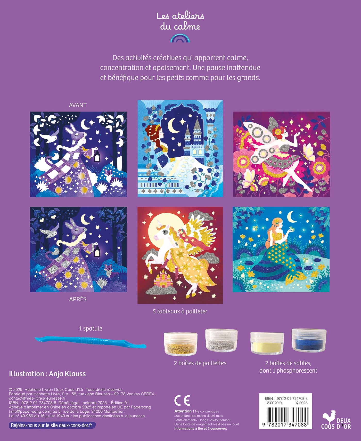 Mes création à pailleter Féerie nocturne - coffret avec accessoires -  - DEUX COQS D OR