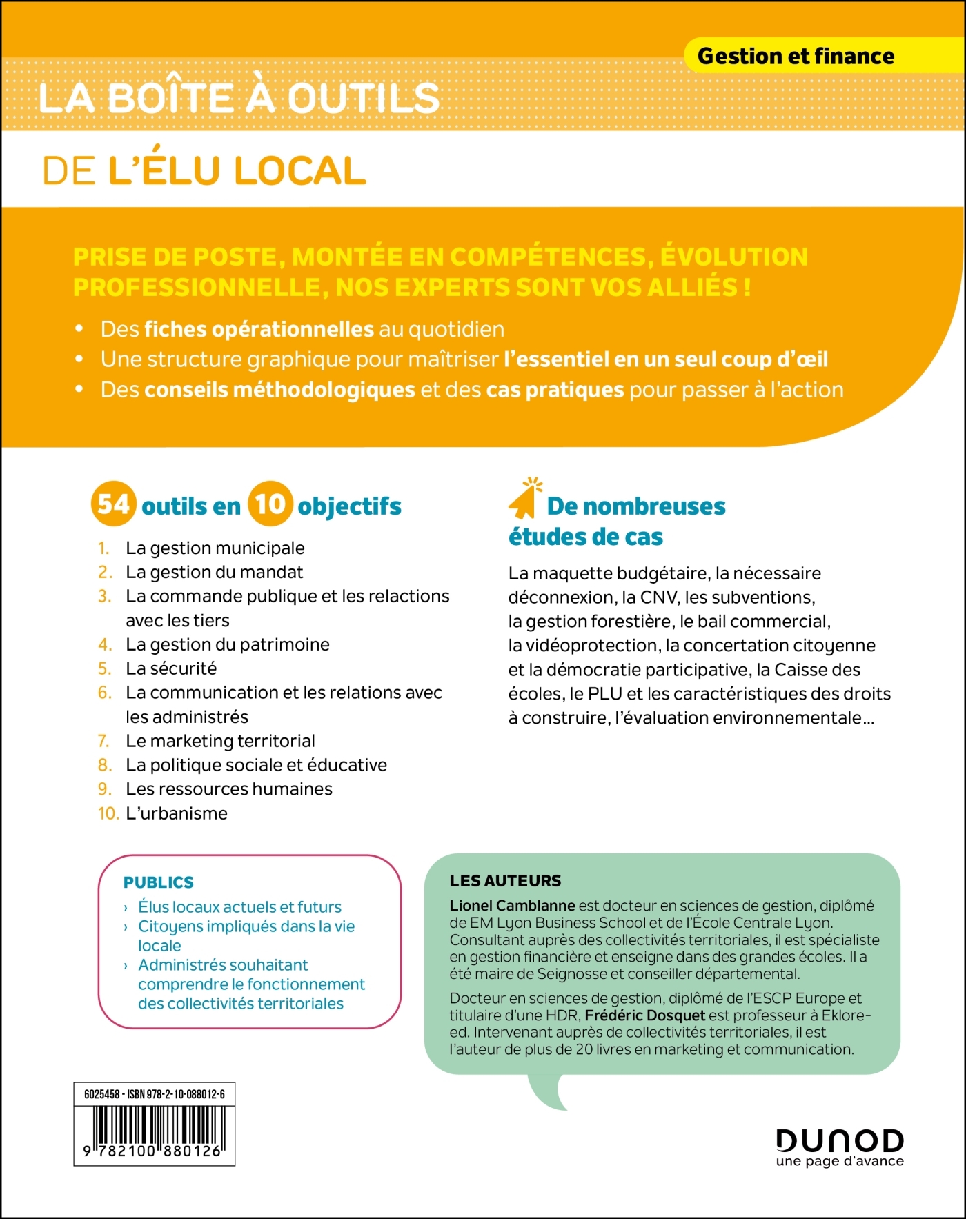 La boîte à outils de l'élu local - Lionel Camblanne, Frédéric Dosquet - DUNOD