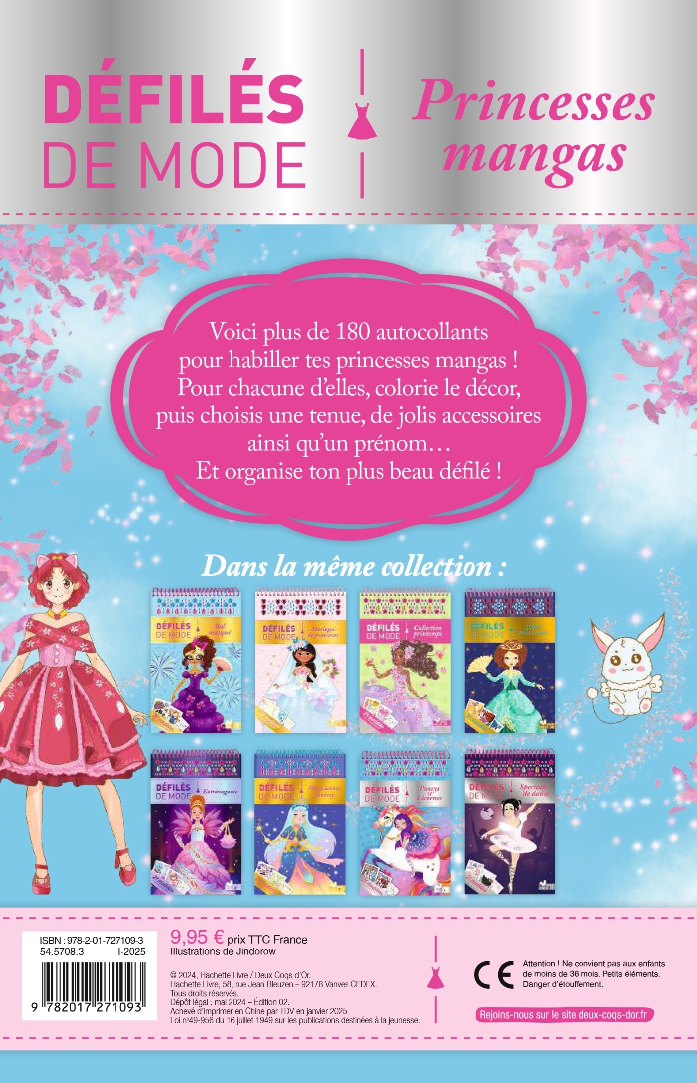 Princesses mangas - Bloc spirale - JINDOROW JINDOROW - DEUX COQS D OR