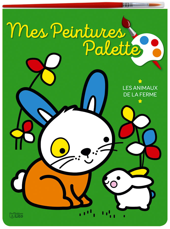 PEINTURE PALETTE-ANIMAUX FERME - XXX - LITO
