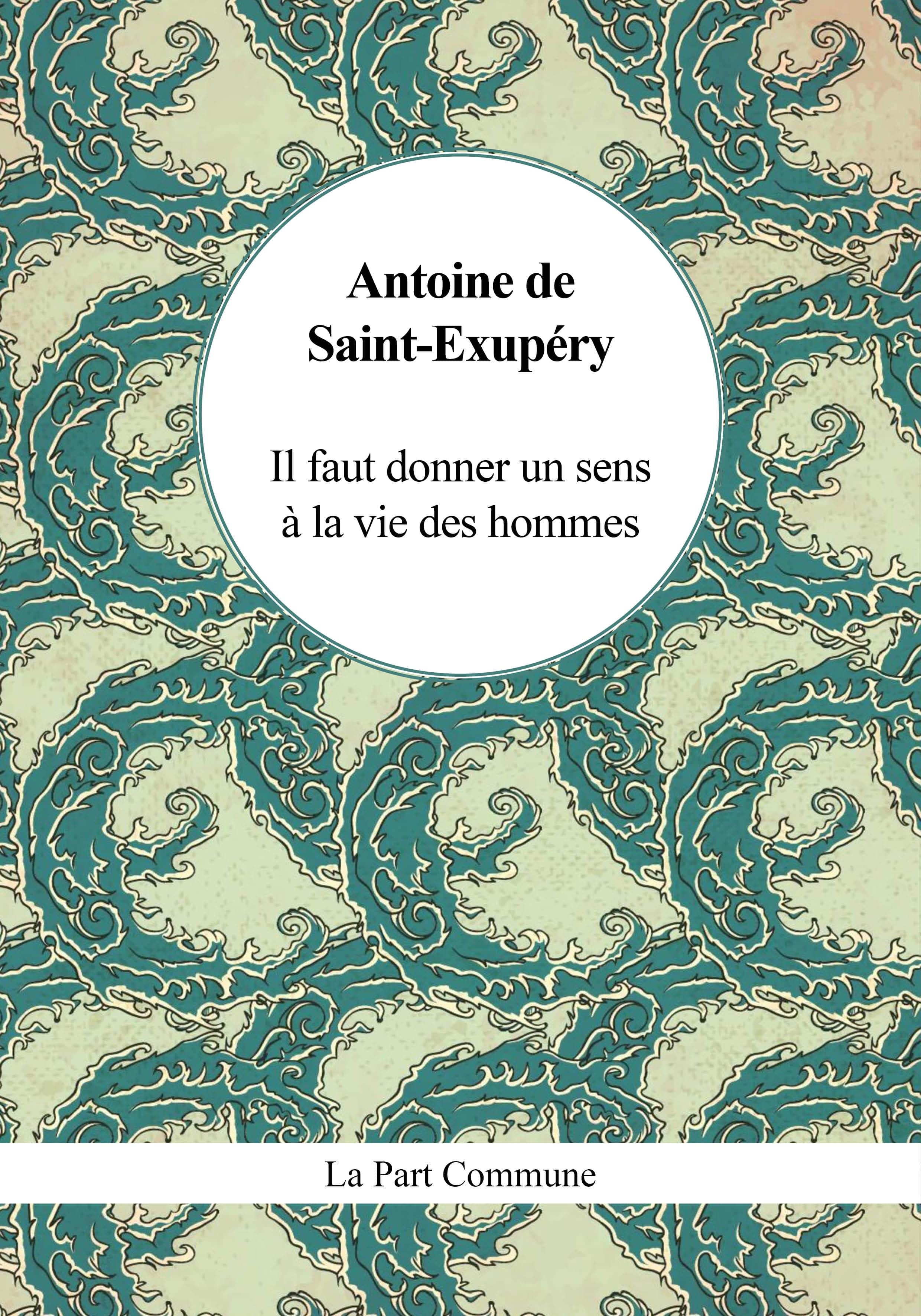 Il faut donner un sens à la vie des hommes - Antoine de SAINT EXUPERY - PART COMMUNE