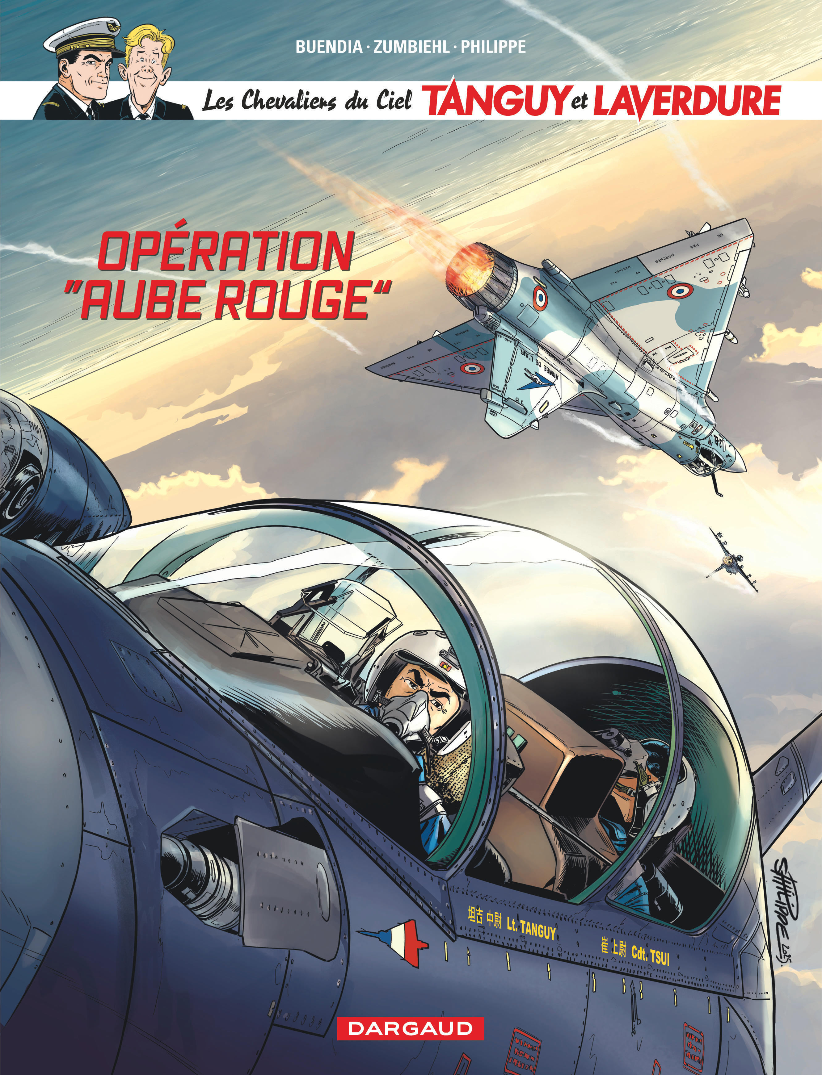 "Les Chevaliers du ciel Tanguy et Laverdure - Tome 13 - Opération ""aube rouge""" -  Buendia Patrice,  Zumbiehl Frédéric - DARGAUD