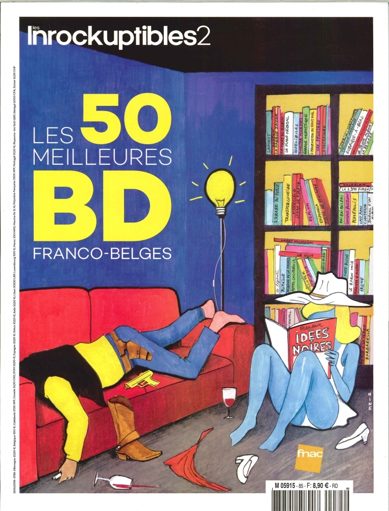 Les Inrockuptibles2 N° 85 - Les 50 meilleures BD Franco Belges - janvier 2019 -  Collectif - INROCKS