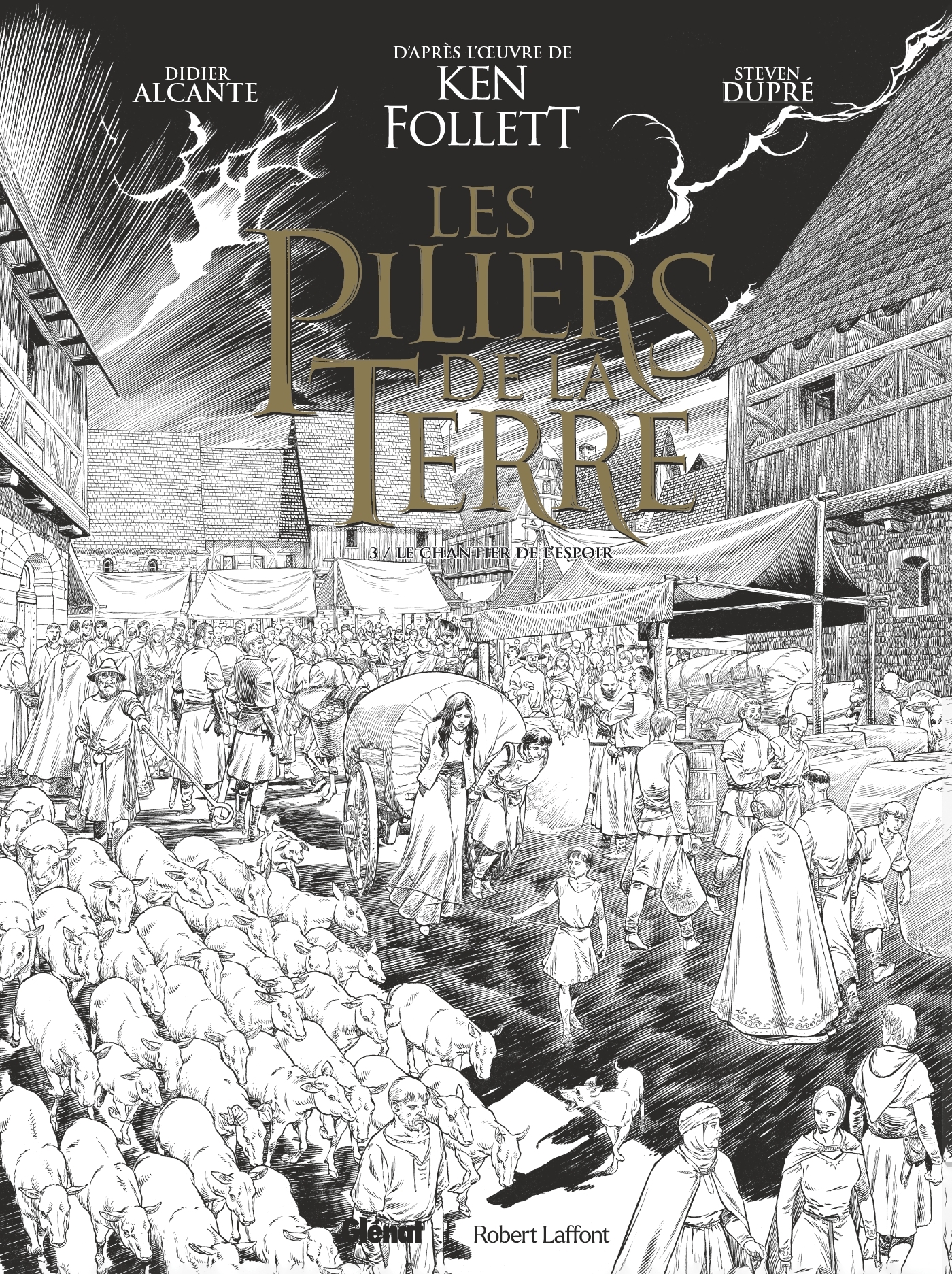 Les Piliers de la Terre - Tome 03 - Édition spéciale N&B - Didier Alcante, Ken Follett - GLENAT