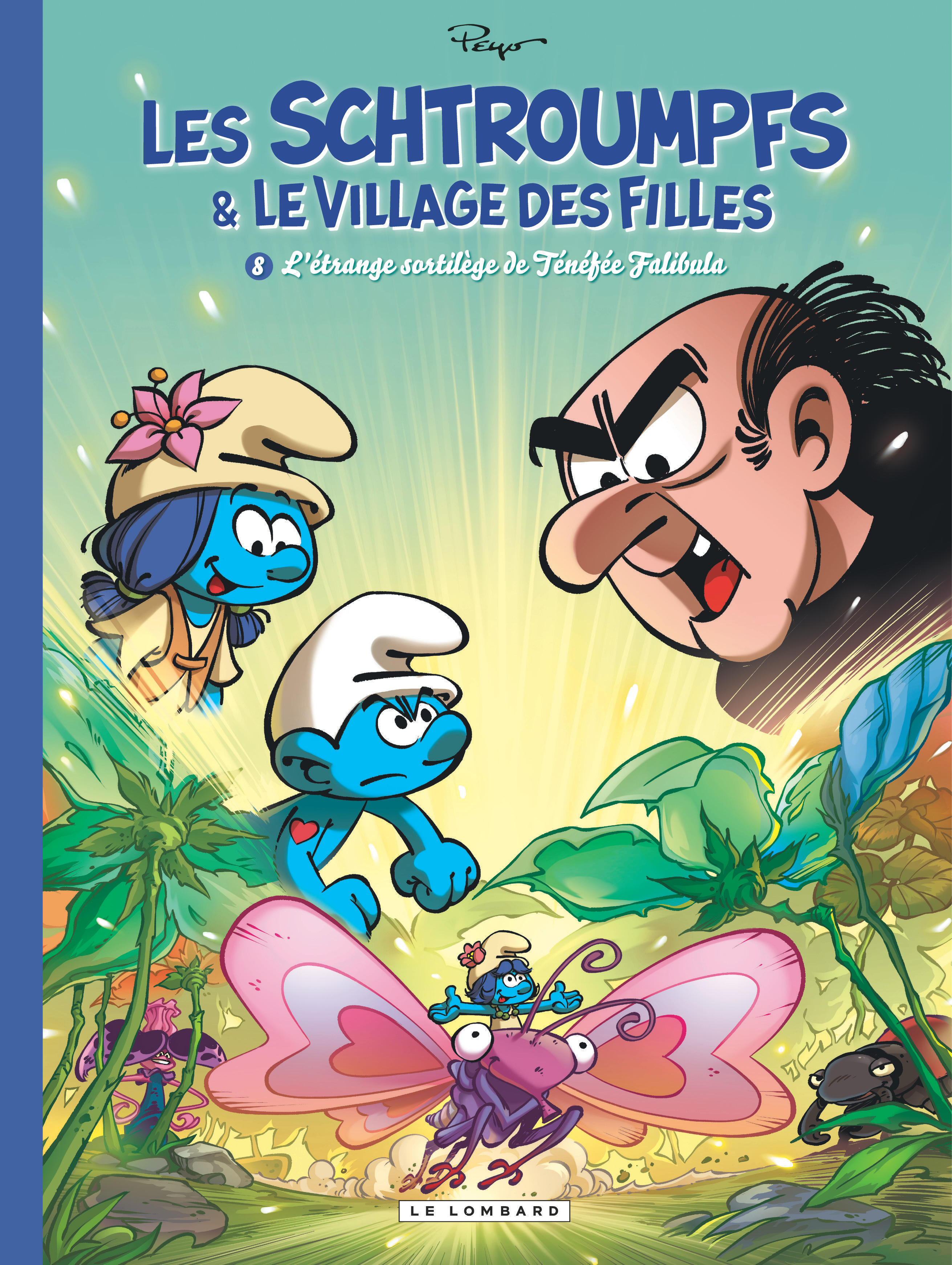 Les Schtroumpfs et le village des filles - Tome 8 - L'étrange sortilège de Ténéfée Falibula -  Parthoens,  Culliford Thierry,  Falzar - LOMBARD