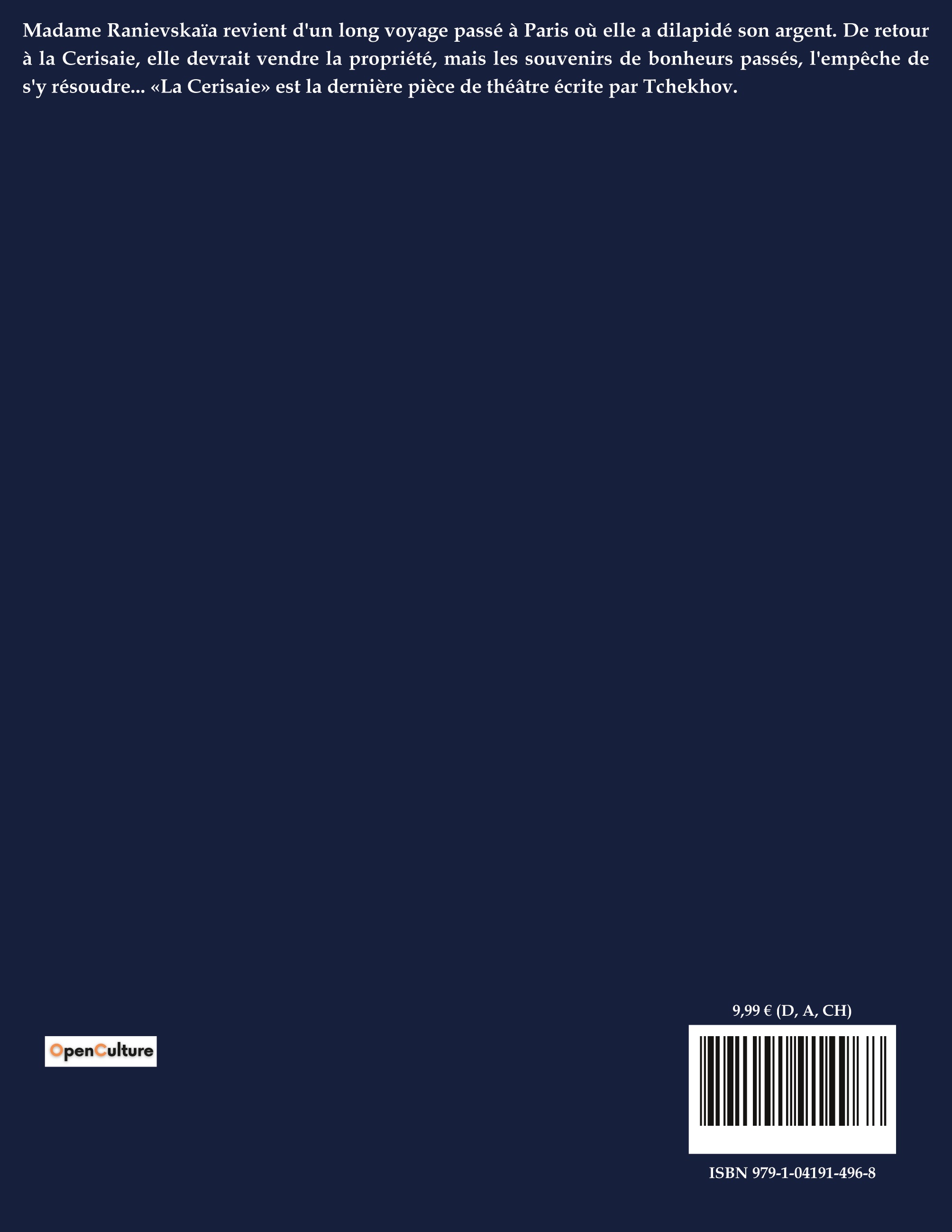 La Cerisaie - Anton Tchekhov - CULTUREA