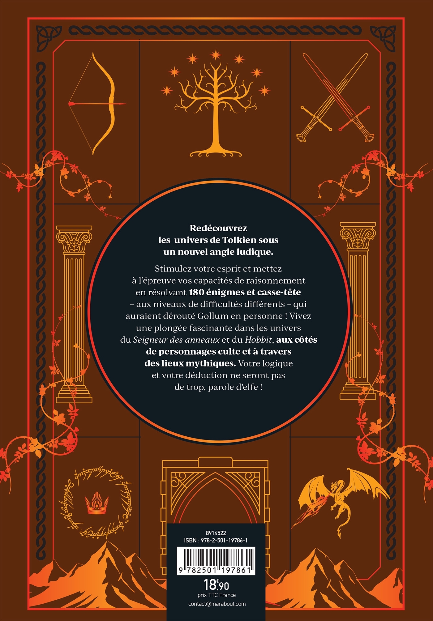 Le Grand livre des énigmes - La terre du milieu - Tim Dedopulos - MARABOUT