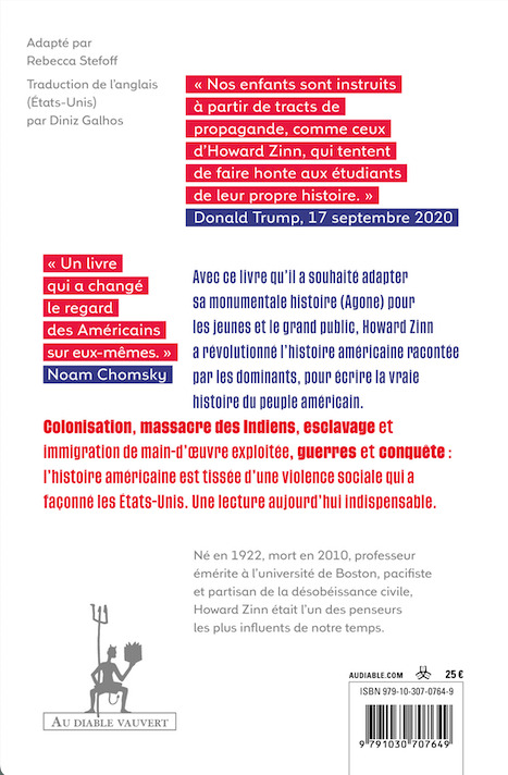 Une histoire populaire des États-Unis pour les ados - Howard Zinn - DIABLE VAUVERT