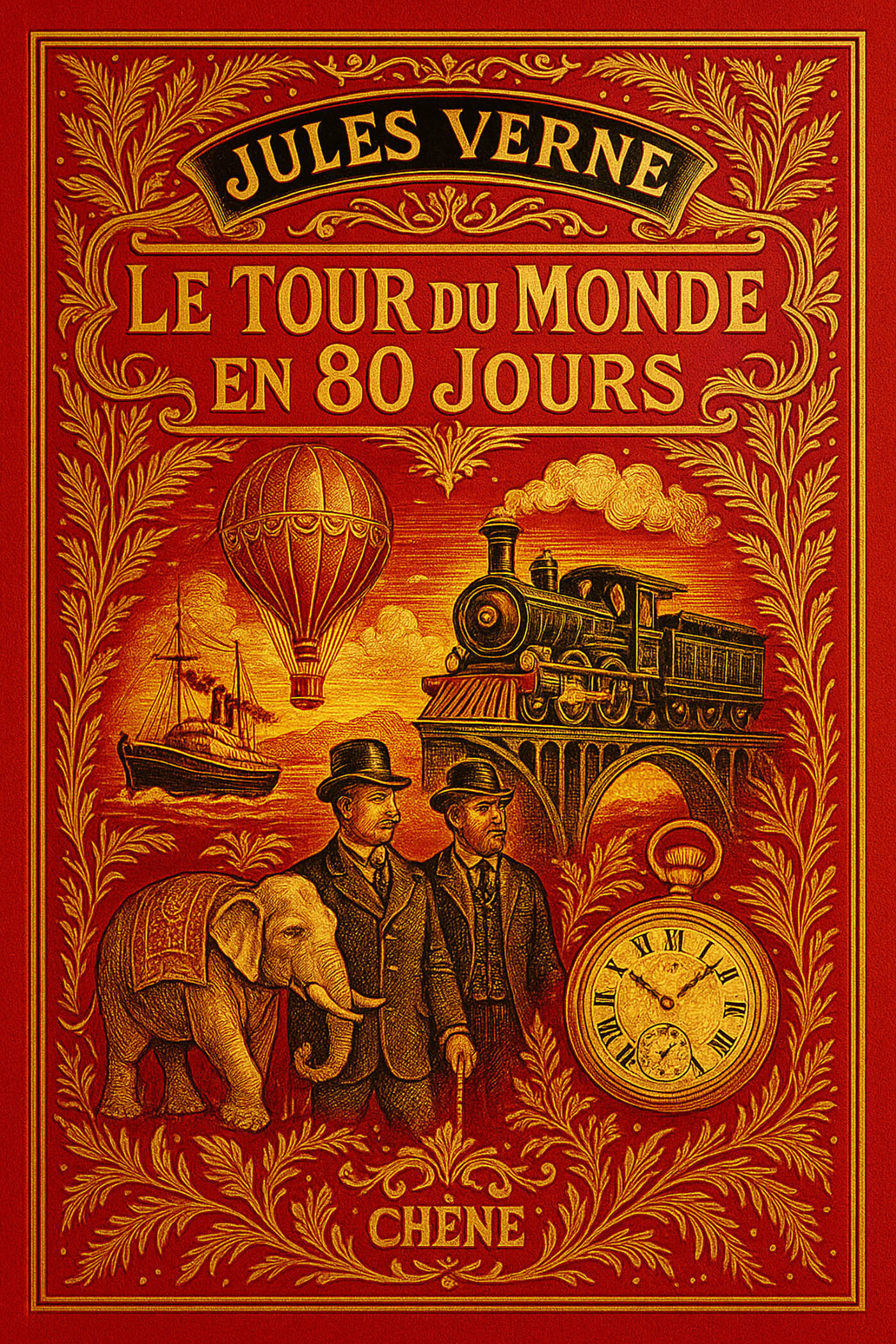 Le Tour du monde en 80 jours - Jules Verne - LE CHENE
