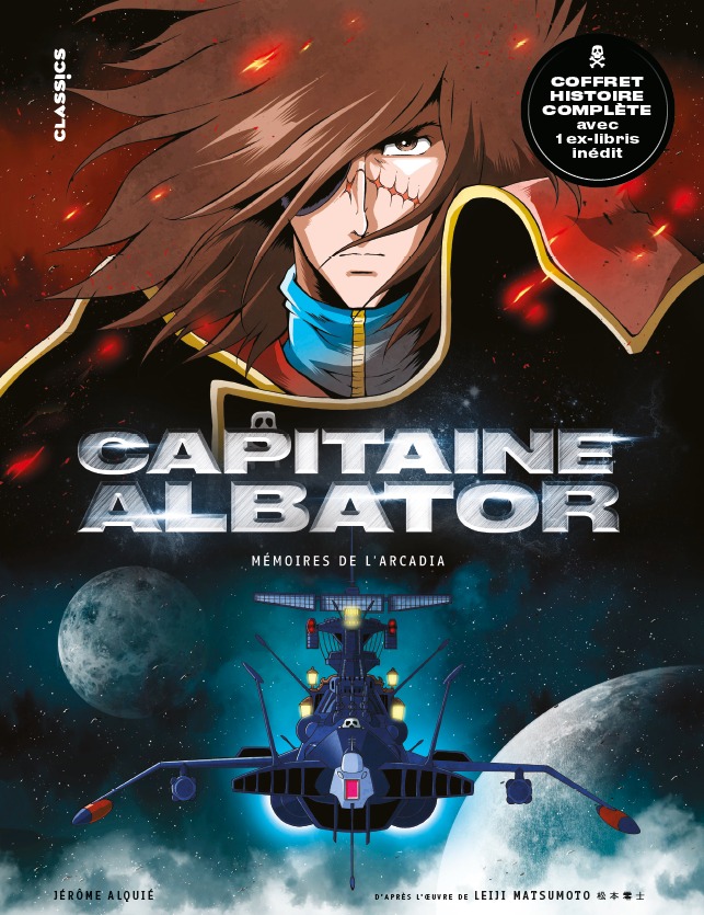 Coffret Capitaine Albator - Mémoires de l'Arcadia histoire complète + ex libris gratuit - Alquié Jérôme - KANA