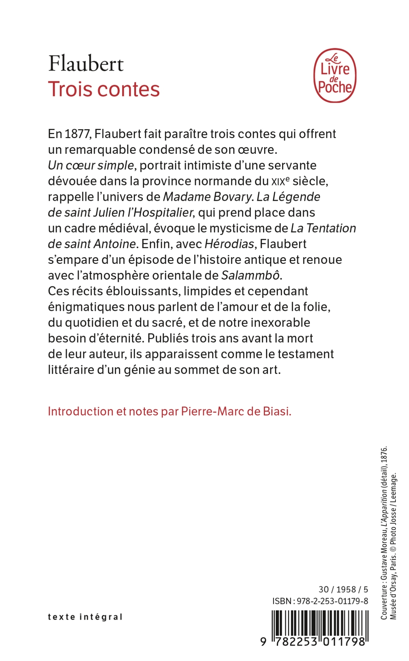 Trois Contes - Gustave Flaubert - LGF