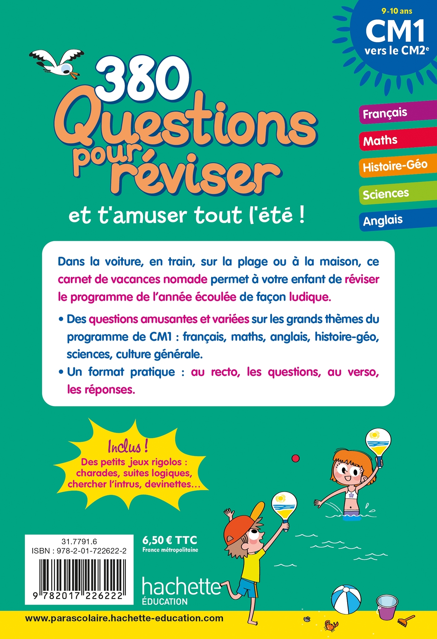 Questions pour réviser - Du CM1 au CM2 - Cahier de vacances 2025 - Michele Lecreux, Clémence Roux de Luze, Sandra Lebrun, Loïc Audrain - HACHETTE EDUC