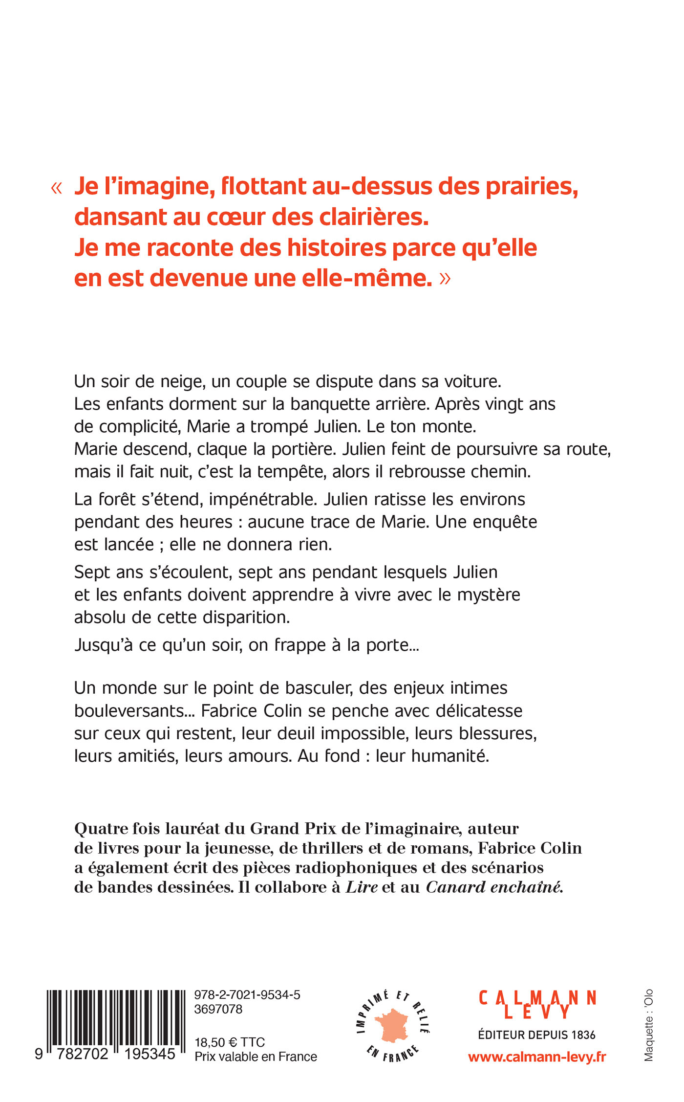 Sept jours - Fabrice Colin - CALMANN-LEVY