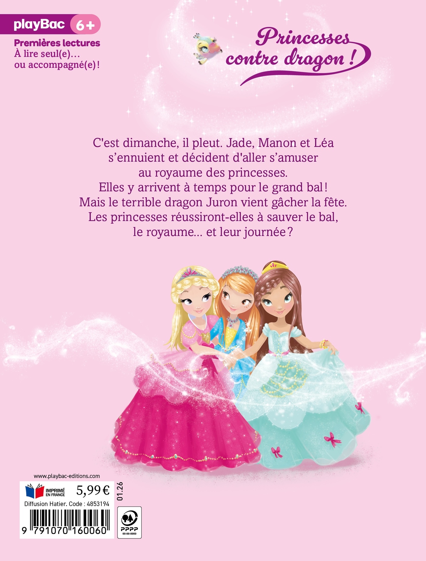 Une, deux, trois Princesses - Princesses contre dragon nouvelle édition - Géraldine Collet - PLAY BAC