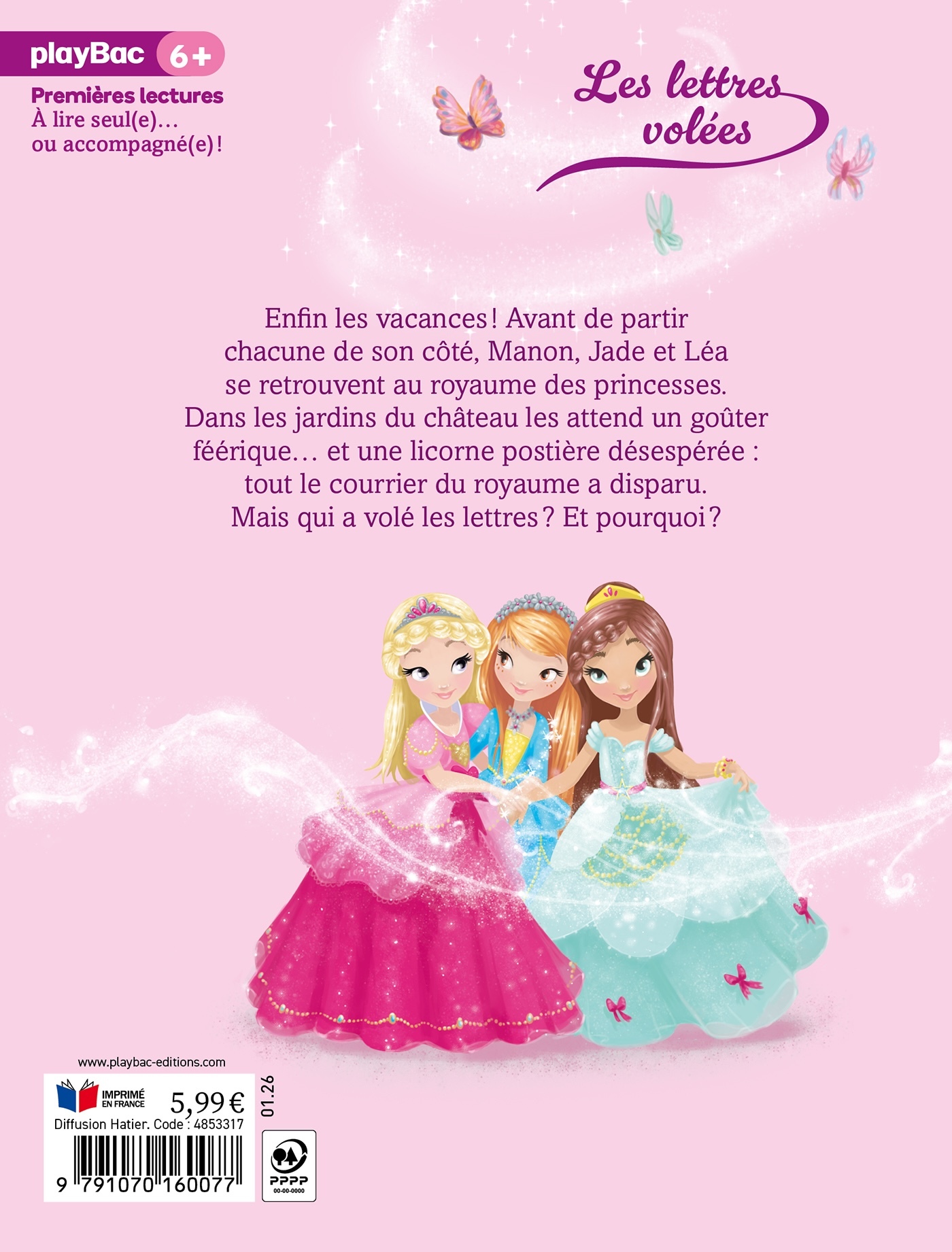 Une, deux, trois Princesses - Les lettres volées nouvelle édition - Géraldine Collet - PLAY BAC