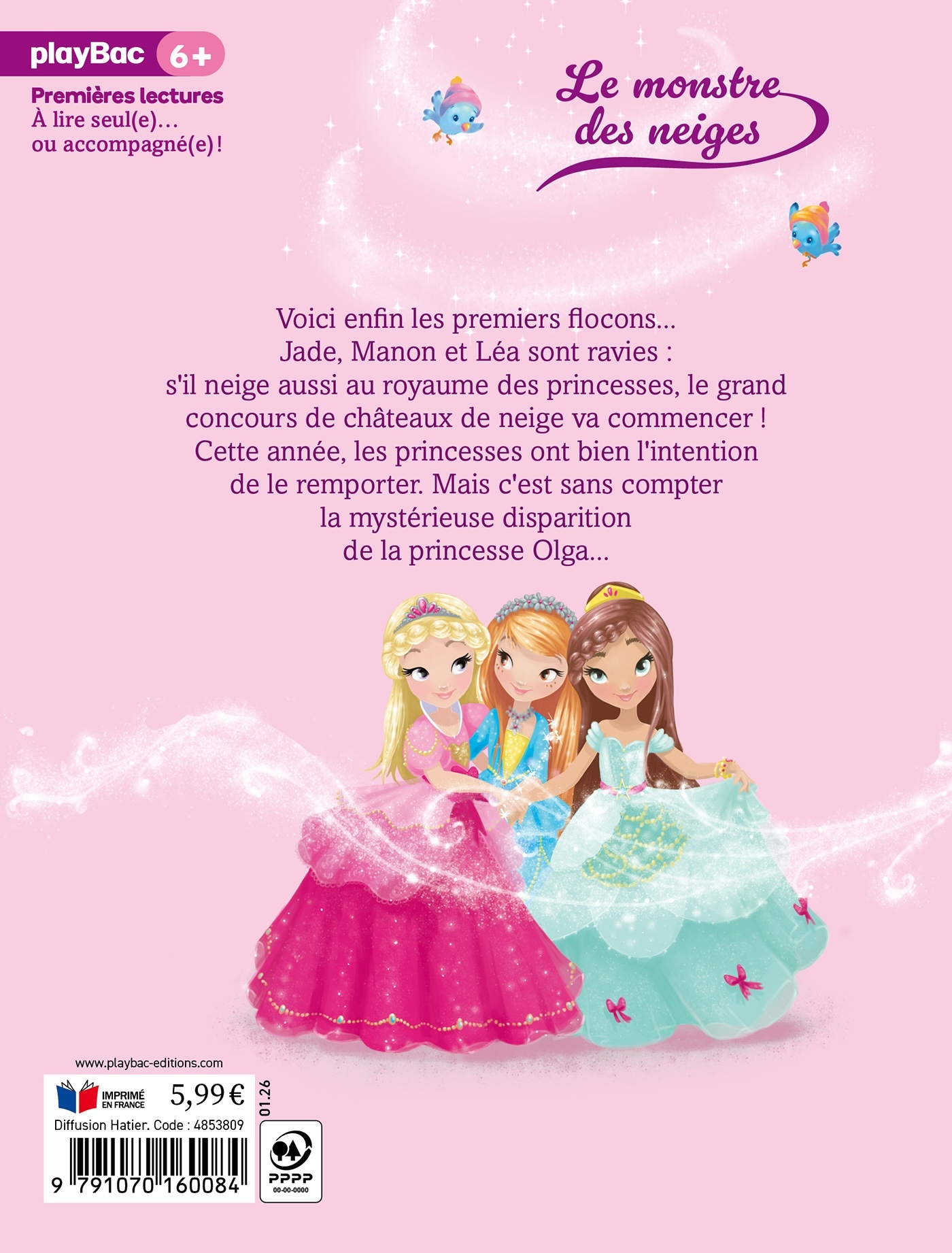 Une, deux, trois Princesses - Le monstre des neiges nouvelle édition - Géraldine Collet - PLAY BAC