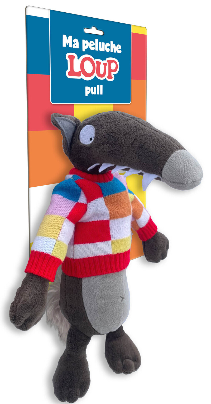 Ma peluche loup pull - Orianne LALLEMAND - AUZOU