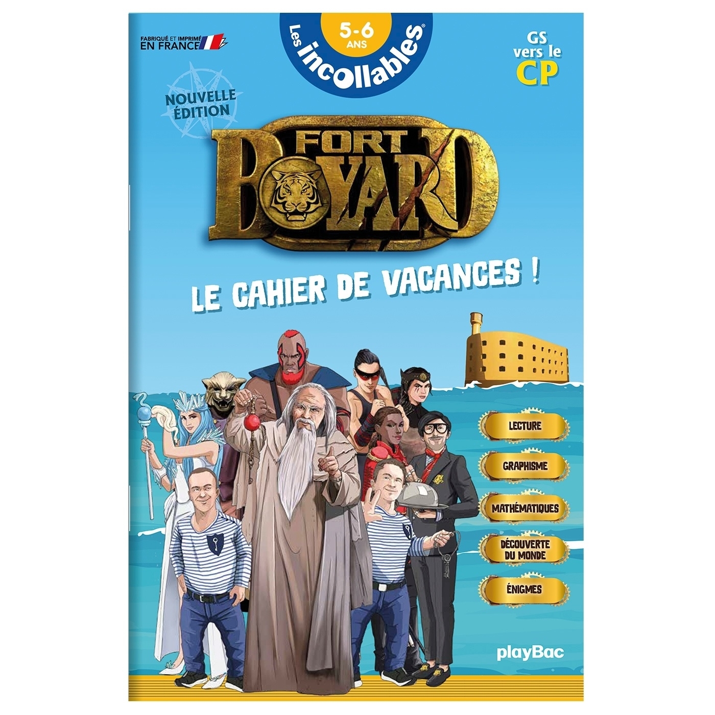 Cahier de vacances 2026 Fort Boyard - Les incollables - Grande Section au CP - 5/6 ans - ERICK ALEXANDERSON ROSAS,   - PLAY BAC