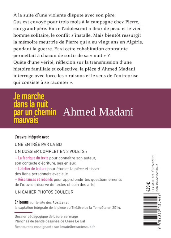 Je marche dans la nuit par un chemin mauvais - Ahmed Madani - ACTES SUD
